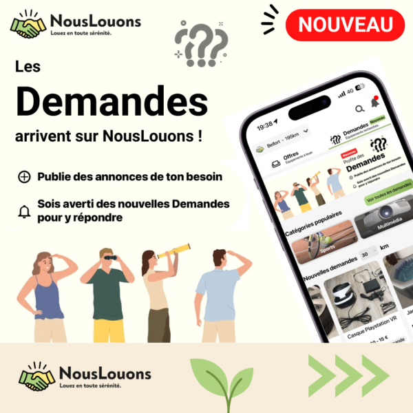 Les demandes de location d'objets